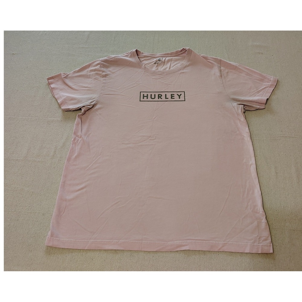 Hurley Women's Light Pink Skater Surfing T Shirt‎ Everyday Comfort Top Large 12